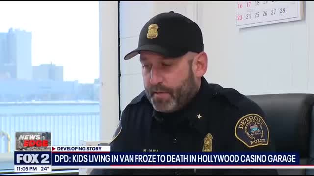 Kids freeze to death at Detroit casino, were living in van with family