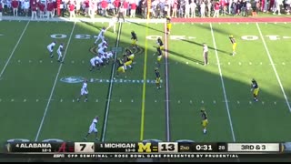 Rose Bowl Alabama Crimson Tide vs. Michigan Wolverines   Full Game Highlights   CFB Semifinal