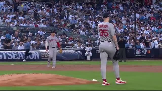 ELEVEN strikeouts for Garrett Crochet in his Postseason debut! (117 pitches for the Red Sox ace!) ?