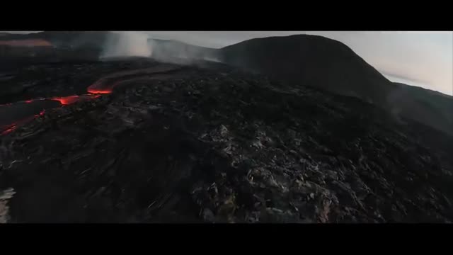 STUNNING Drone Video of ICELAND VOLCANO Eruption   4K DJI FPV