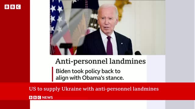 US President Joe Biden agrees to give Ukraine anti-personnel mines   BBC News