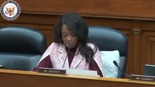 Rep Jasmine Crockett BRUTALLY Silences Republican Witness In FIERY Speech