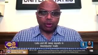 Charles Barkley Reacts to the Luka Doncic-Anthony Davis Trade   NBA GameTime