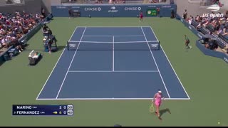 Rebecca Marino vs. Leylah Fernandez Highlights   2025 US Open Round 1