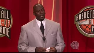 Michael Jordan's Basketball Hall of Fame Enshrinement Speech