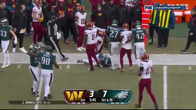 Washington Commanders vs. Philadelphia Eagles   2024 NFC Championship Game Highlights