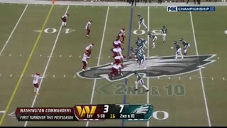 Washington Commanders vs. Philadelphia Eagles   2024 NFC Championship Game Highlights