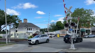 MBTA Commuter Rail on the Newburyport Rockport Line - July 2024