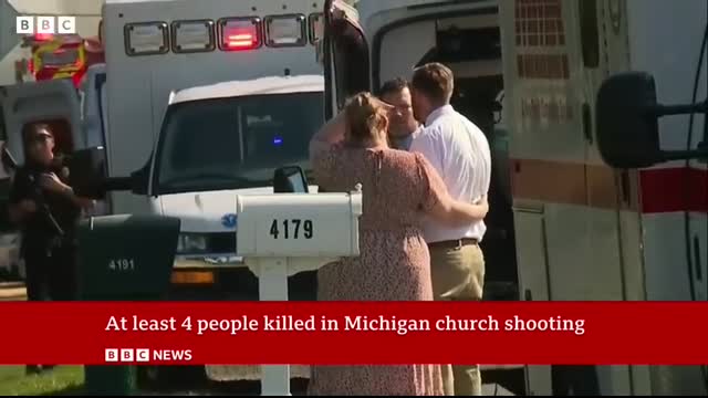 Michigan church death toll rises after shooting and arson attack   BBC News