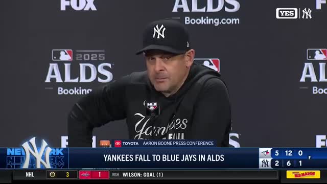 Aaron Boone after Yankees fall to Blue Jays in ALDS