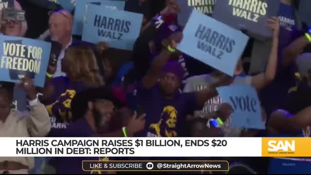 Harris campaign raised $1 billion, ends $20 million in debt