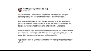 GLOVES OFF Marjorie Taylor Greene ATTACKS Mike Johnson