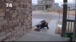 Hilarious Porch Slips and CCTV Fails ?   FailArmy May Rewind