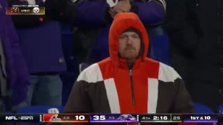 Ravens players surround Michael Pierce after his interception ?  NFL on ESPN.mp4