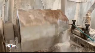 ONYX Marble Stone Turning into a Vintage Vase   Handcrafted Vintage ONYX Marble Stone Vase