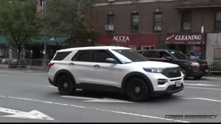 President Trump's motorcade spills out across the streets of New York City