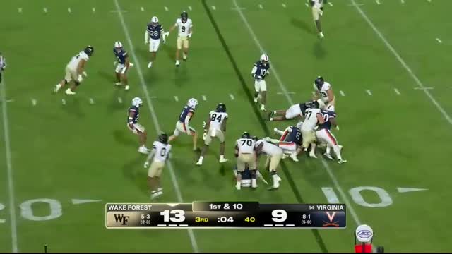 Wake Forest Demon Deacons vs. Viriginia Cavaliers   Full Game Highlights   ESPN College Football