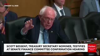 Scott Bessent Brings Up George Soros When Bernie Sanders Asks Him If U.S. Is Becoming An 'Oligarchy'