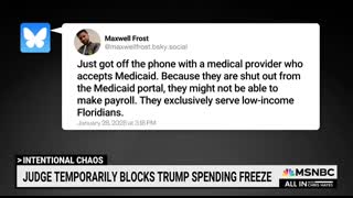 Trump funding freeze is ‘chaotically spiteful madness,’ says Chris Hayes