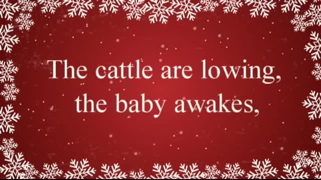 Away in a Manger with Lyrics   Christmas Carol & Song