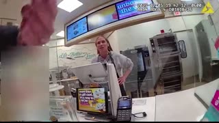 Bodycam Footage Cinnabon Employee Who Used N-Word Confronts Cop   TMZ