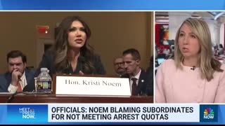 Noem and Lewandowski ‘pointing fingers’ amid pressure to ramp up immigration enforcement