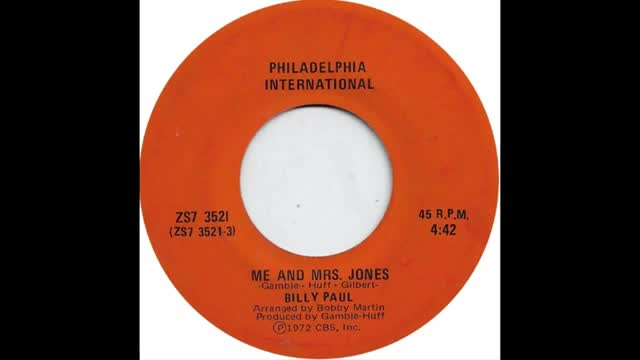 Billy Paul - Me And Mrs.  Jones (1972)