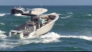 THIS BOAT NEVER STOOD A CHANCE!   Boats vs Haulover Inlet