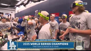 Dodgers' EPIC Locker Room Celebration ? 2025 World Series Champions