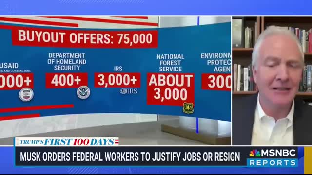 Musk and DOGE ‘are lying’ and federal cuts are ‘an illegal operation’ Sen. Van Hollen