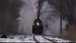 Steam Freight Train Western Maryland 734