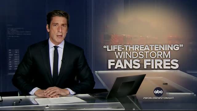 Brush fires ignite as strong windstorm strikes Southern California