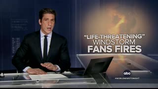 Brush fires ignite as strong windstorm strikes Southern California