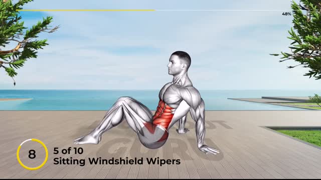 Sitting Workout To Lose Belly Fat (10 Day Challenge)