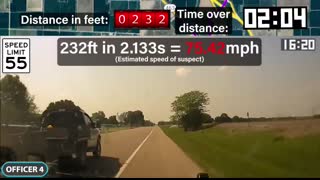 128mph Police Chase Ends in Total Destruction