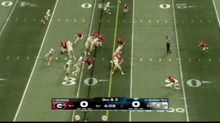 Georgia Bulldogs vs. Georgia Tech Yellow Jackets   Full Game Highlights   ESPN College Football