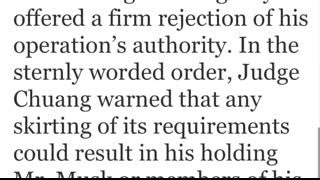 Federal Judge Orders Elon Musk to STOP Dismantling Government Agency USAID