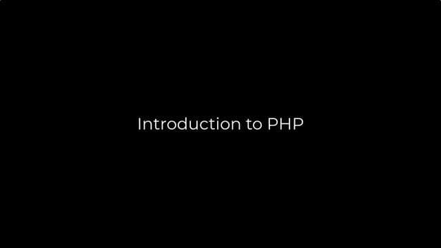 PHP Introduction - What Is PHP & Why Learn PHP for Web Development