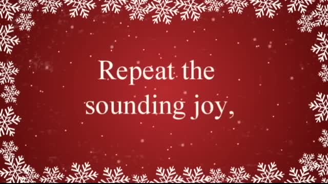 Joy to the World with Lyrics   Christmas Carol & Song