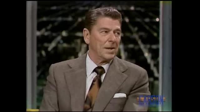 Ronald Reagan Sits Down with Johnny   Carson Tonight Show