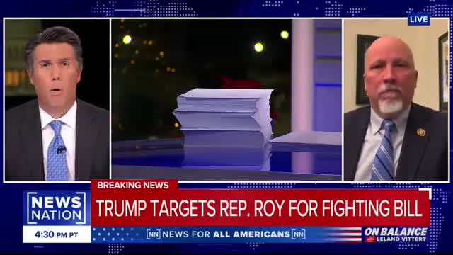 Trump threatens primary against Chip Roy for fighting spending bill   On Balance