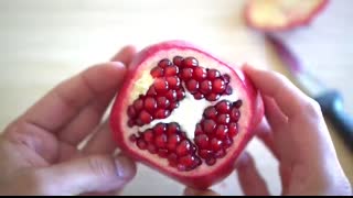 Easiest Way to Cut Open Pomegranate in 2 MIN