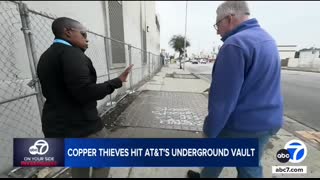 Cable copper thieves hit AT&T underground vault in Southern California