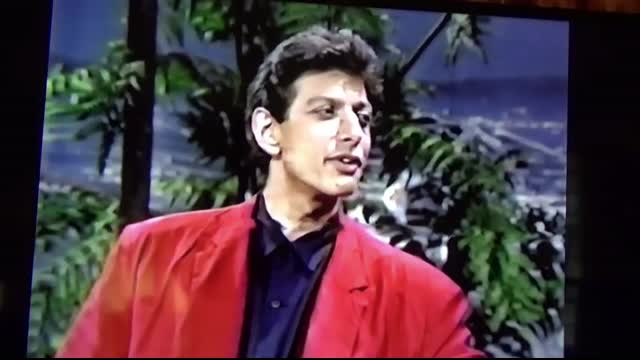 Jeff Goldblum  on Tonight show with host Garry Shandling 1987