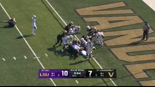 LSU Tigers vs. Vanderbilt Commodores   Full Game Highlights   ESPN College Football