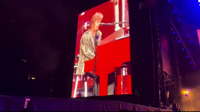 Journey performs  Faithfully  live in San Antonio.