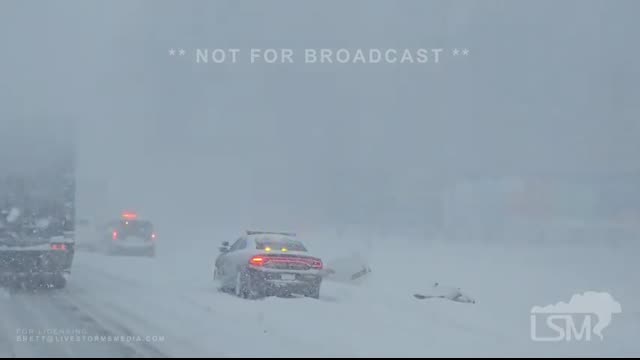 01-14-2025 Hamburg, New York - Lake Effect Snow - i-90 Shutdown - Wrecks - Whiteout Conditions