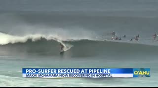Pro-surfer Makai McNamara in coma after wiping out at Pipeline