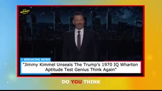 Jimmy Kimmel Unseals The Trump’s 1970 IQ Wharton Aptitude Test Genius Think Again