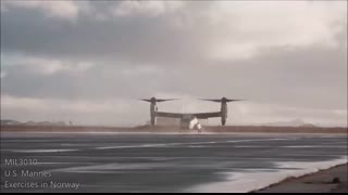 US Marines, NATO. Tanks and armored vehicles during military exercises in Norway.